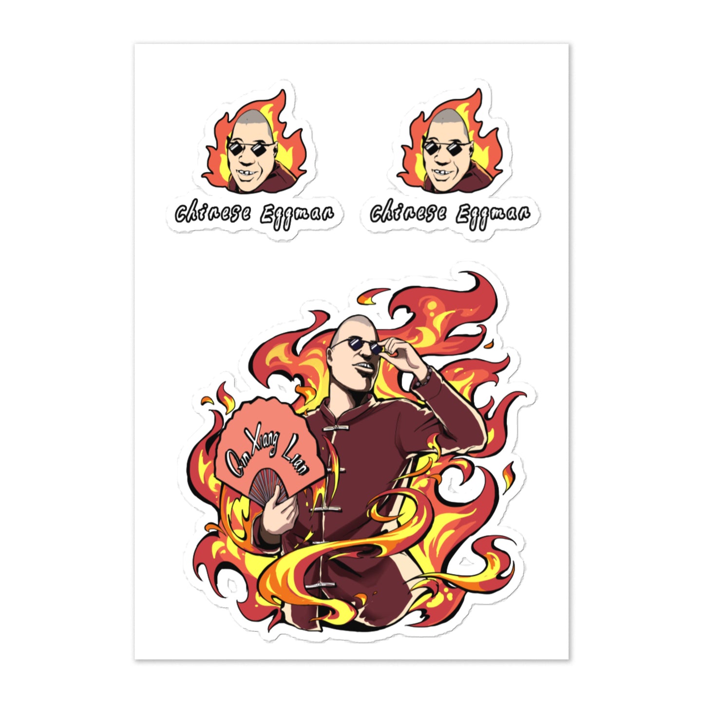 Chinese Eggman Qin Xiang Lian Sticker sheet